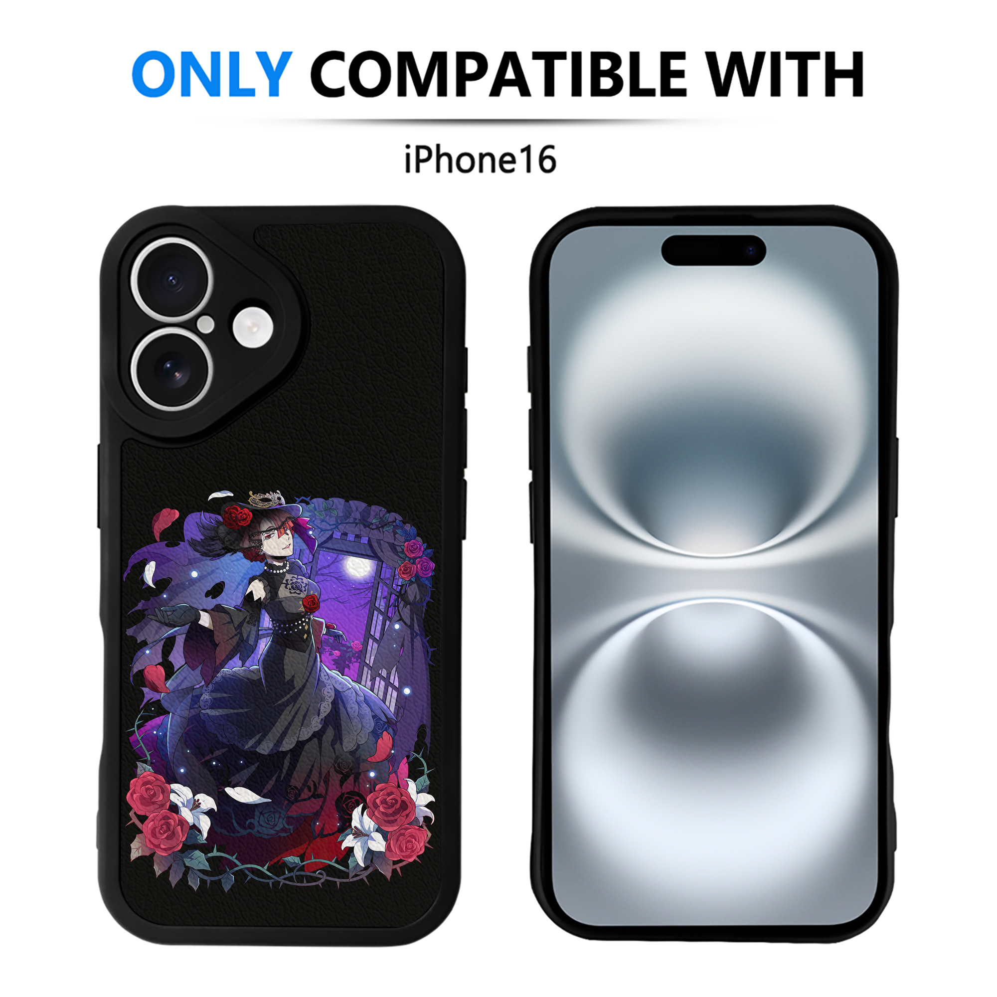 （画像用） 文豪ストレイドッグス Bungo Stray Dogs 【iPhone 16シリーズ対応】シリコンスマホケース（レザー調） 材質：シリコン